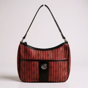 Giani Bernini Red and Black Patterned Shoulder Bag